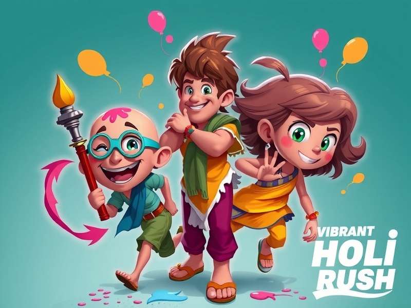 Holi Festival Characters